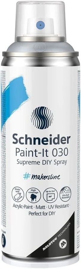 Schneider Paint-it 030 Akrylový sprej - ML03051007 - strieborný metalický